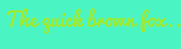 Image with Font Color A1EA2C and Background Color 4BF5C3